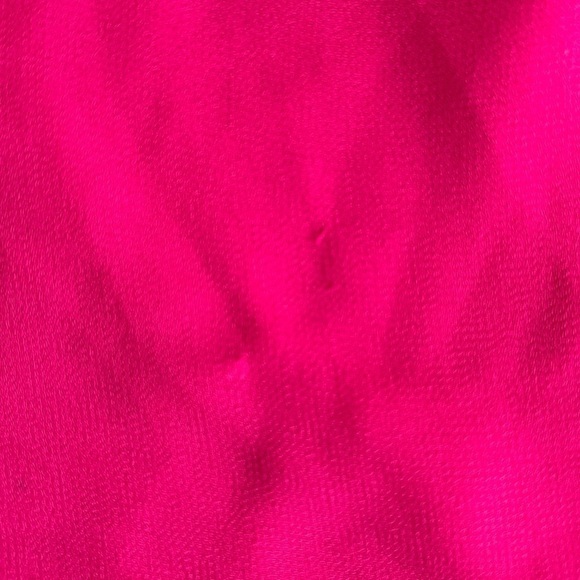 Lane BRYANT Hot Pink Ruffled Chiffon Fashion Blouse size 26/28 - Picture 9 of 9
